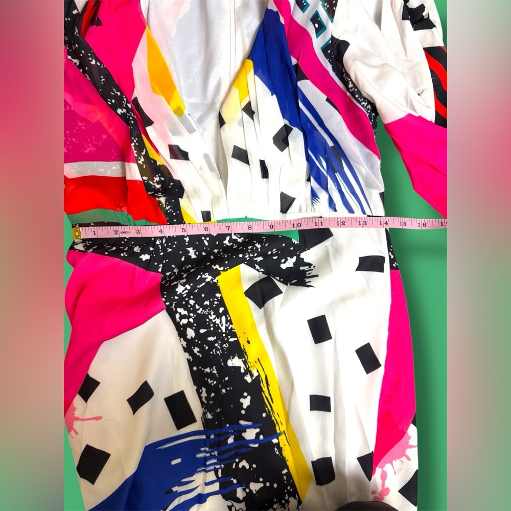 L'ATISTE Multicolor Abstract Women's Mini Dress - Picture 4 of 6